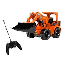 Trator Escavadeira com Controle Remoto e Bateria Recarregável Importado - Unik Toys