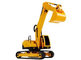 Trator Escavadeira Roda Esteira Cabine Gira e Pá Controlável Trator Escavadeira Roda Esteira Cabine Gira e Pá Controlável