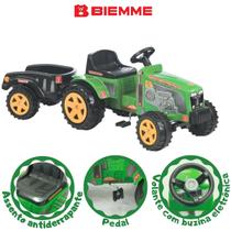 Trator Fazendeiro Grande Pedal Eco C/ Cacamba