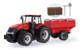 Trator Graneleiro Case Miniatura - Usual Brinquedos