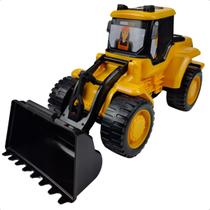 Trator Infantil Brinquedo BS Toys Veículo Obra Construção Pá Articulada Educativo Criativo Crianças