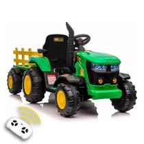 Trator Infantil Elétrico com Controle Remoto + Carretinha Zippy Toys