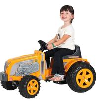 Trator Infantil Pedal Fazendo Amarelo Com Sons Biemme