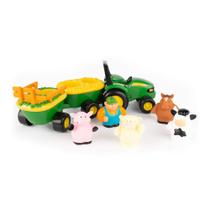 Trator Musical John Deere Tomy Animal Sounds Hayride - Brinquedo Infantil