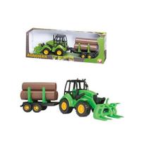 Trator pa carregadeira agromak tora com carreta roda livre e acessorios colors - SILMAR