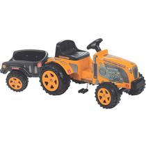 Trator Pedal Fazendeiro Amarelo Com Caçamba Biemme