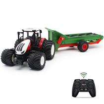 Trator RC Farm Truck fisca de controle remoto com transportador para crianças