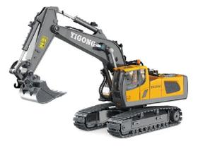 Trator Retro Escavadeira Controle Remoto Yg258c Cor Laranja