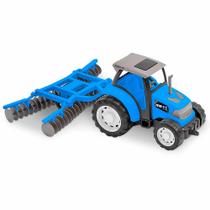 Trator Roda Livre - Maxx Trator - Arado - Azul - Usual Brinquedos Trator Roda Livre - Maxx Trator - Arado - Azul - Usual Brinquedos