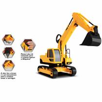 Trator Roda Livre - Roma Workers - Escavadeira - Roma Brinquedos