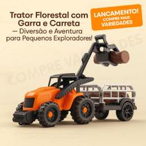 Trator Super Garra Tora - Trator Florestal com Garra, Tora e Carreta!
