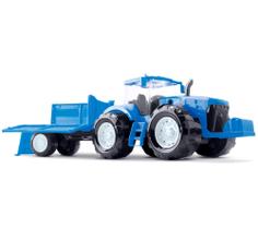 Trator Traçado Com Carreta 51 Cm Roma Brinquedos - Ref. 0371