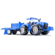 Trator Traçado Com Carreta Brinquedo 51cm 0371 Roma