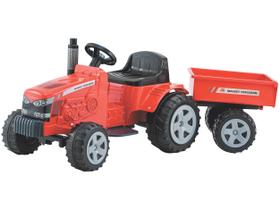 Tratorzinho Eletrico Biemme Massey Ferguson com Caçamba 6V