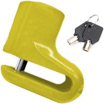 Trava Amarela - Moto - Mobilete - Bicicleta - Trava Disco