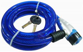 Trava Anti Furto Articulada Cadeado Moto Estepe 1,20 X 25mm Chave Codificada Azul Trava Anti Furto Articulada Cadeado Moto Estepe 1,20 X 25mm Chave Codificada Azul