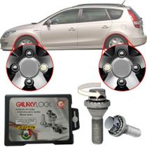 Trava Antifurto Anti Roubo de Roda Parafuso Porca Farad Galaxylock Hyundai I30 CW 2007 à 2013 Com Mais de 10.000 Segredos H1/M