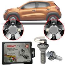 Trava Antifurto Anti Roubo de Roda Parafuso Porca Farad Galaxylock Renault Kwid 2017 18 19 Com Mais de 10.000 Segredos I/M