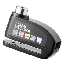 Trava Antifurto Cadeado P/ Moto C/ Alarme Sonoro Freio Disco