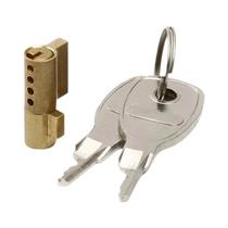 Trava Antifurto Para Reboque De Caravanas, RVs, Caminhões E Barcos Com 2 Chaves E Cilindro De Cobre