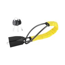 Trava Antifurto Universal Para Volante De Carro Com Fivela De Cinto De Segurança E Cabo De Aço