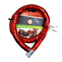 Trava Articulada Reforcada Cadeado 95cm Moto Bike Estepe