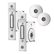 Trava Auxiliar de Segurança Tetra Papaiz 1400 Dupla Inox Cromada