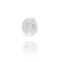 Trava Berloque Prata Maciça 925 Pulseira Simples Cravejada / 3 / prata Trava Berloque Prata Maciça 925 Pulseira Simples Cravejada / 3 / prata