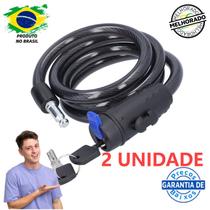 Trava Cabo De Aço Cadeado Segurança Bike Moto Espiral Anti-Roubo-envio imediato