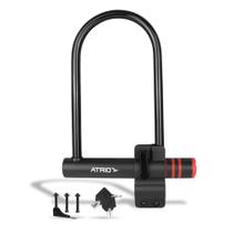 Trava Cadeado Anti-Furto U-lock 180/240mm Bicicleta com Chave Átrio BI083