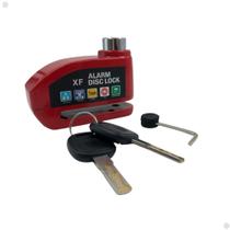 Trava cadeado De Moto e Bike freio a Disco com alarme Sonoro Antifurto Titan125