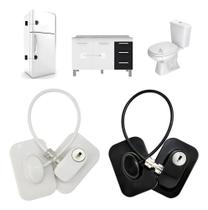 Trava Cadeado De Segurança Janela Porta Geladeira Branco