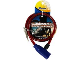 Trava Cadeado para Bike Western 8 mm x 60 cm
