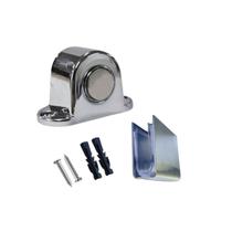 Trava Com Imã Para Porta Madeira Ou Vidro Temperado Cromado