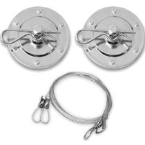 Trava De Capo Decorativa Cromada PlÁStico