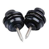 Trava De Correia Strap Lock Guitarra Violão Baixo Preta