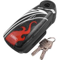 Trava De Disco Abus Detecto 7000 Rs1 - Grafismo Flame Preta Trava De Disco Abus Detecto 7000 Rs1 - Grafismo Flame Preta