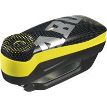 Trava De Disco Com Alarme Abus Detecto 7000 RS1 PIXEL Amarelo