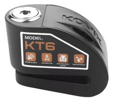 Trava de disco com alarme kovix kt6 bk