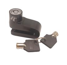 Trava De Disco Freio Preto Para Moto Antifurto Universal