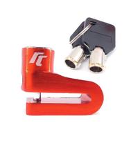 Trava De Disco Moto Anti Furto Universal Cadeado Laranja