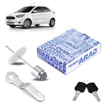 Trava de Estepe Antifurto - Aço/Latão Cromado - Ka 2016-2023