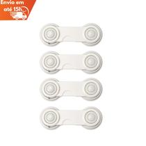 Trava de Gaveta com Adesivo 3M Kit 4 Unid 9,5cm