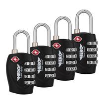 Trava de Mala Hero Travel Supply - Aprovada pela TSA - 4 Dígitos (Pacote com 4)