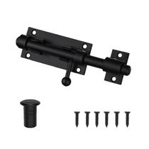 Trava de parafuso cilíndrico de 5 polegadas Parafuso deslizante de aço inoxidável preto