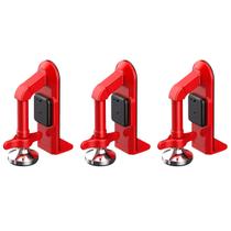 Trava De Porta Alarme de Seguranca 80 dBC Kit 3 Uni Portatil Anti Furto Roubo Bloqueador Viagem Pousada Hotel Casa
