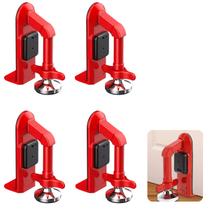 Trava De Porta Alarme de Seguranca 80 dBC Kit 4 Uni Portatil Anti Furto Roubo Bloqueador Viagem Pousada Hotel Casa