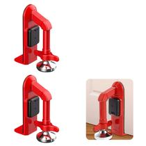 Trava de Porta Alarme Seguranca 80 dBC Kit 2 Uni Portatil Viagem Hotel Pousada Bloqueador Resistente Anti Furto Roubo