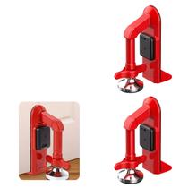 Trava De Porta Com Alarme 80 dBC Kit 2 Uni Seguranca Viagem Hotel Pousada Quarto Portatil Fechadura Previne Acidentes