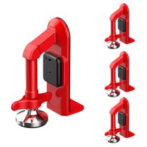 Trava De Porta Com Alarme 80 dBC Kit 3 Uni Seguranca Viagem Hotel Pousada Quarto Portatil Fechadura Previne Acidentes